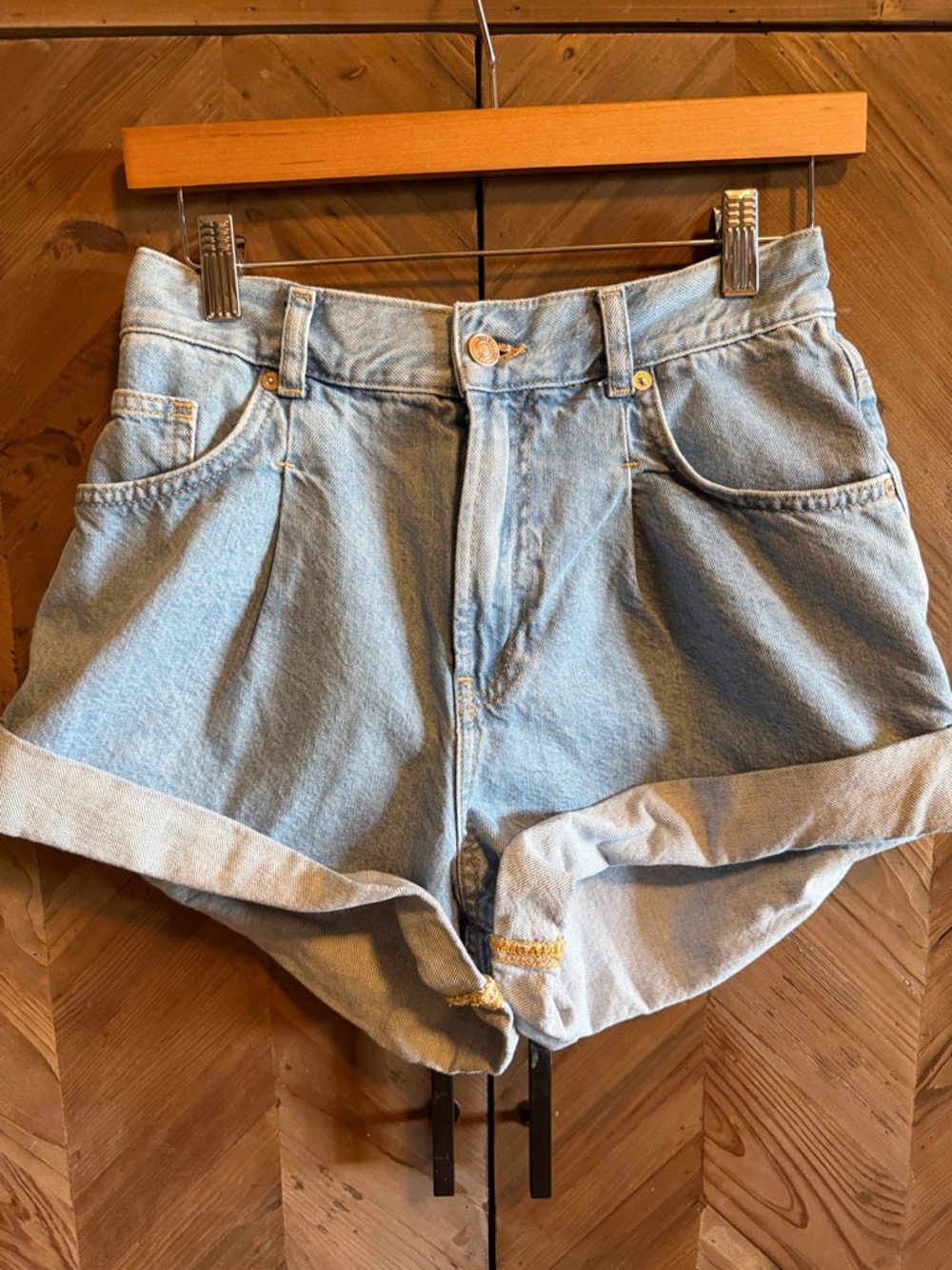 Free People Danni Light Wash Denim Women's Shorts